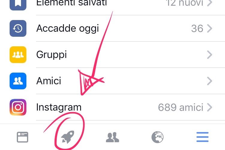 Hai notato il razzo sull’app Facebook? Nasconde un secondo News Feed