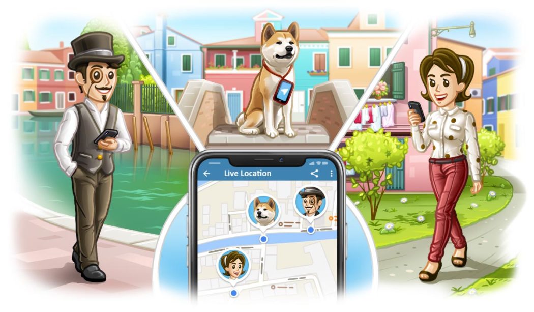 Telegram 4.4: condivisione live della posizione e media player